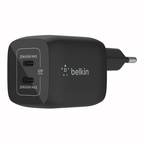 USB-C&reg;-GaN-Ladegerät mit zwei Anschlüssen und PPS, 45 W
